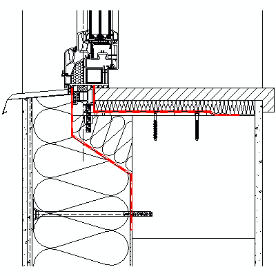 novostavba - zděná stavba - okno v prostoru tepelné izolace (vyložení až 150 mm) - okenní ostění